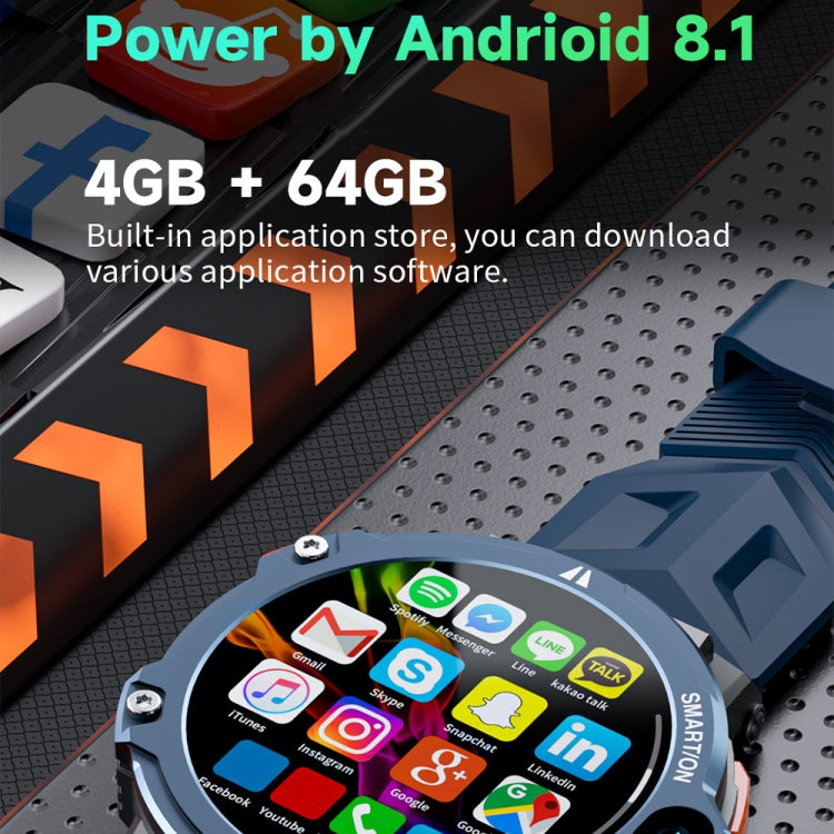 LOKMAT APPLLP6 PRO 1.54-inch 4G+64G Android 8.1 Dual-camera Independent Card Smart Watch LOKMAT APPLLP6 PRO 1.54-inch 4G+64G Android 8.1 Dual-camera Independent Card Smart Watch